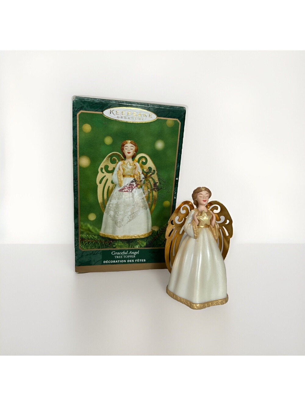 Hallmark Keepsake Ornament "Graceful Angel" Tree Topper With Box 2001